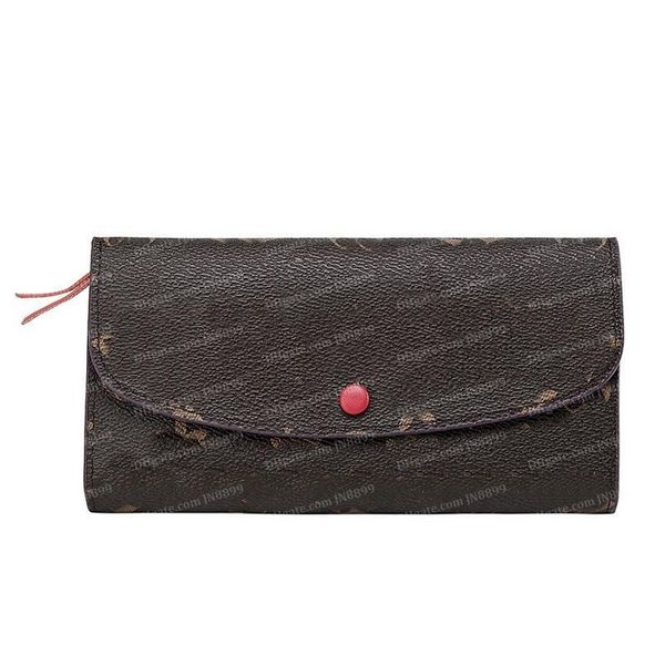 

luxury designer fashion wallets leather fashion designer women long wallet woman purse discount original box, Red;black