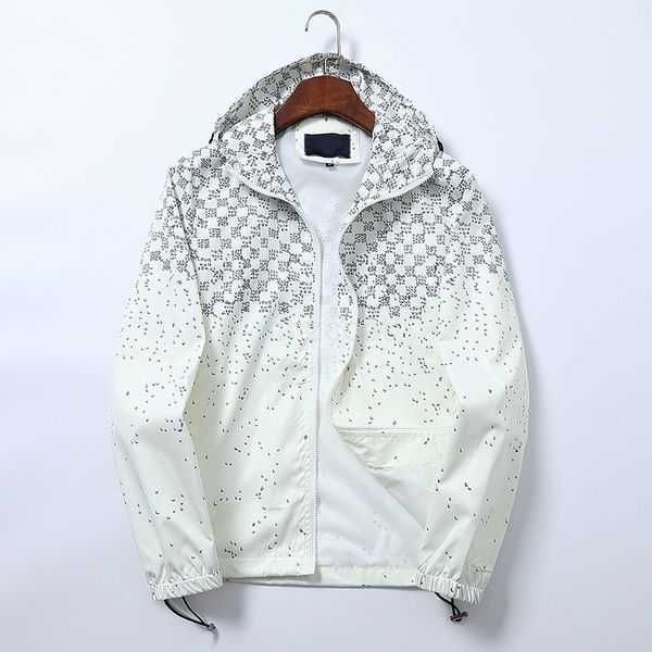 

hooded men's jackets spring autumn man outdoor running windbreaker safety reflective for men coats 6 q34v, Black;brown