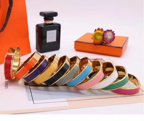 

enamel rainbow bracelets woman cuff fashion bracelet for man women jewelry jewelrys 20 color optional5562556, White
