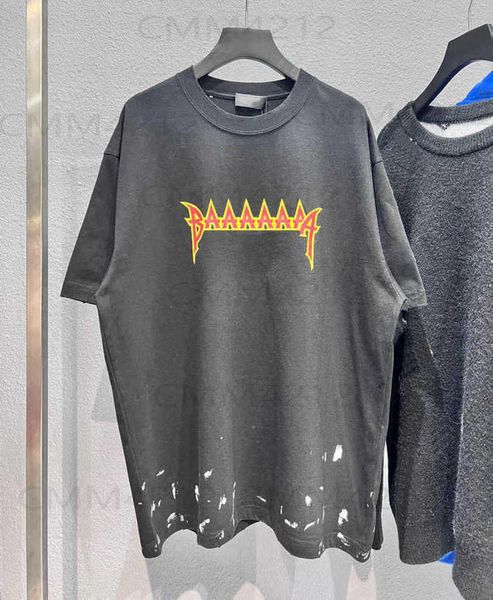 

and plus tees polos round neck embroidered balencigas printed polar style summer wear with men's street pure cotton 23sw vn20 m8b8, Black;brown