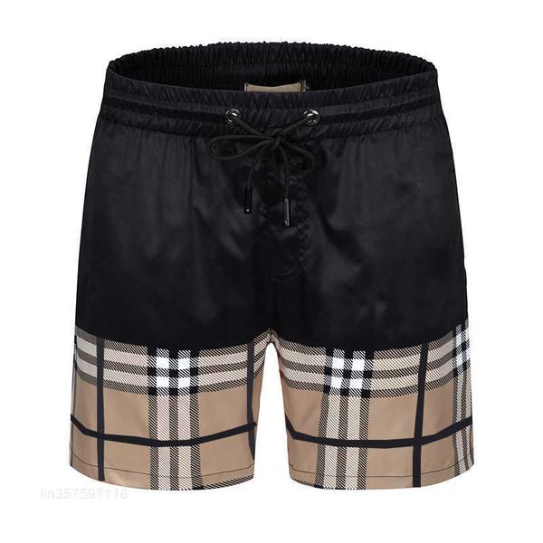 

2023 mens womens designer summer beach shorts cotton fashion plaid printed drawstring pants relaxed homme casual streetwear sweatpants asian, White;black