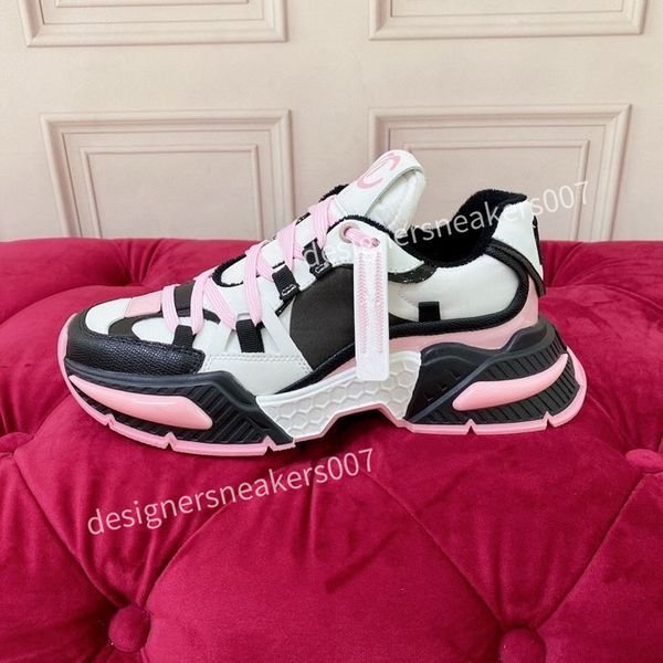 

new quality designer fashion casual shoes sneaker fashion men women shoe platform trainers strawberry mouse wave mouth print, Black