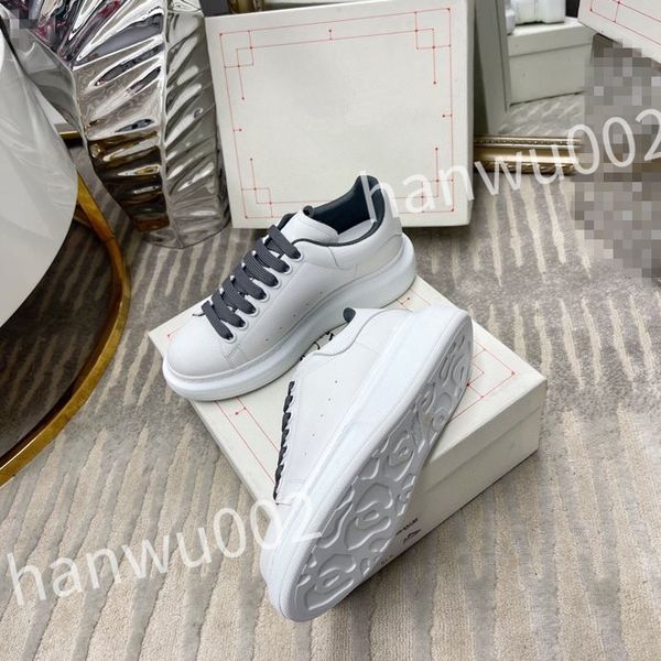 

2023 new casual sneakers men women shoes genuine designer shoes leather trainer fashion sports platform, Black