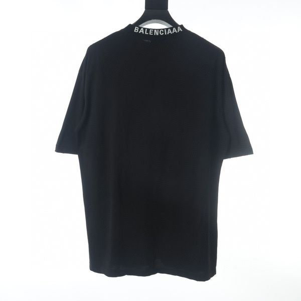 

men's plus tees & polos round neck embroidered and printed polar style summer wear with street pure cotton t-shirts 412n, Black;brown