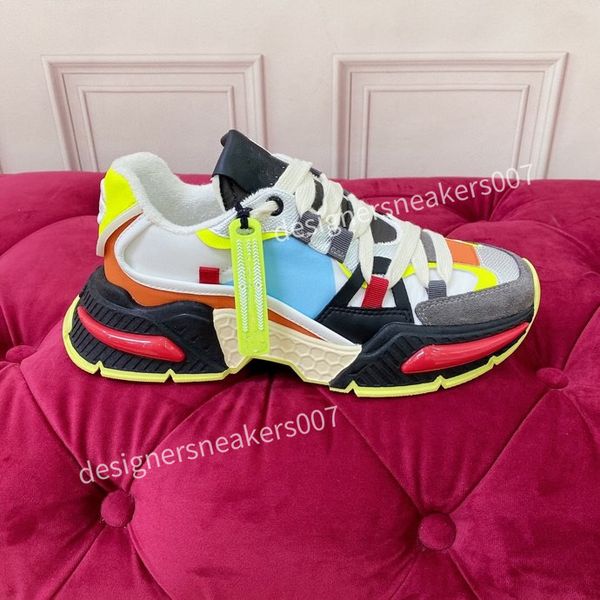 

2023new quality designer casual shoes sneaker fashion mens women shoe platform trainers strawberry mouse wave mouth print, Black