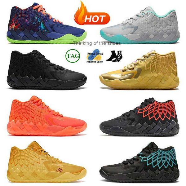 

ing selling basketball shoes lamelo ball mb.01 black blast rock ridge red white silver not from here rick and morty wpmens mens sneakers tra