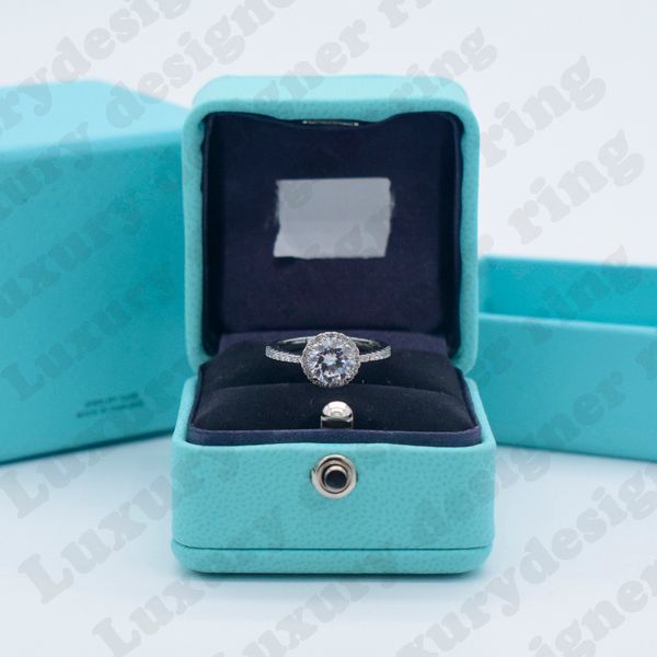 

luxury ring designer jewelry sterling silver diamond ring fashion wedding gift, Golden;silver