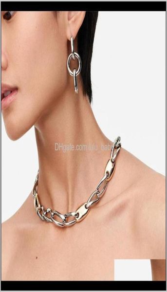 

splicing sliver chain necklace chokers for women color geometric boho maxi statement party jewelry xyzl3 h4d8c8018395, Silver