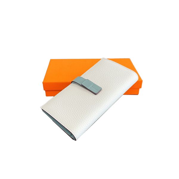 

designer clutch bags women luxury white blue orange khaki green yelllow small grain cow leather wallet fashion key coin classic purse