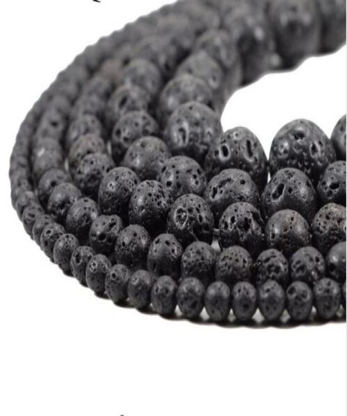 

diy black volcanic lava beads lava stone beads round volcanicstone whole natural stone beads for jewelry making 410mm9927393