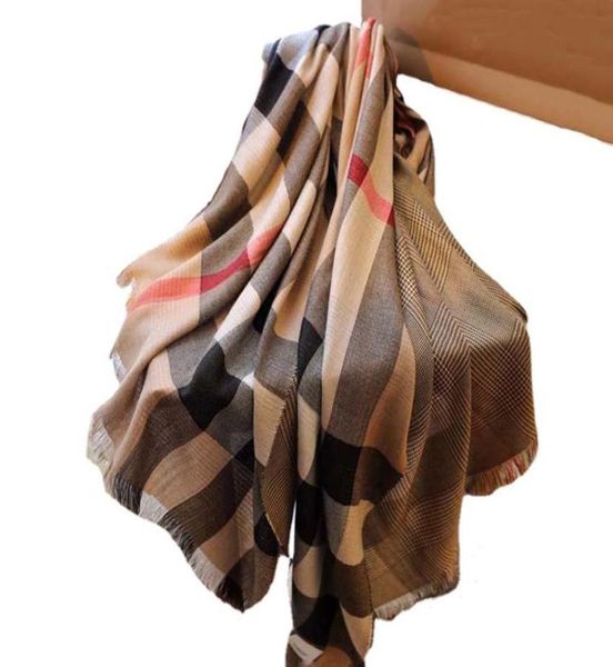 

square scarf oversize classic check shawls scarves for men and women kerchiefs gold silver thread plaid shawl multicol4390783, Blue;gray
