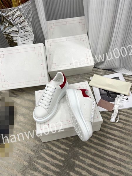 

2023 new luxury fashion height increasing sneaker designers shoes leather white rubber lace-up trainers sneakers, Black
