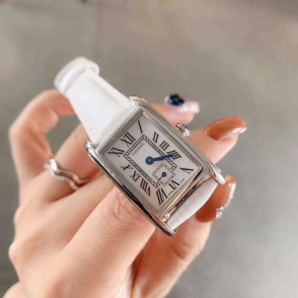 

2023 factory wholesale same small square watch quartz watch small red watch square steel band small second women's watch rectangular wa, Slivery;golden