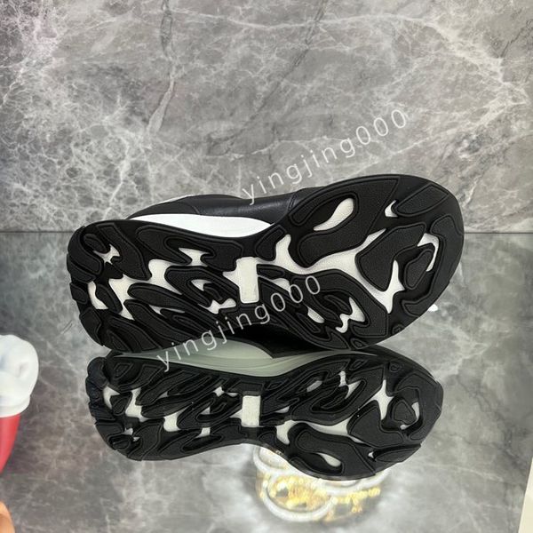 

new designer casual shoes sneakers mens high platform runner trainer low light camouflage capsule series rubber outdoor shoes, Black