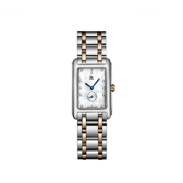 

watch women's fashion diamond watch quartz movement stainless steel made sapphire glass deep waterproof suitable for gift giving, Slivery;brown
