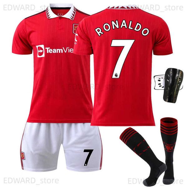 

men's tracksuits 22-23 red devils home 7 cristiano ronaldo jersey 25 sancho 10 rushford 1 de gea football jersey marshall t230411, Gray
