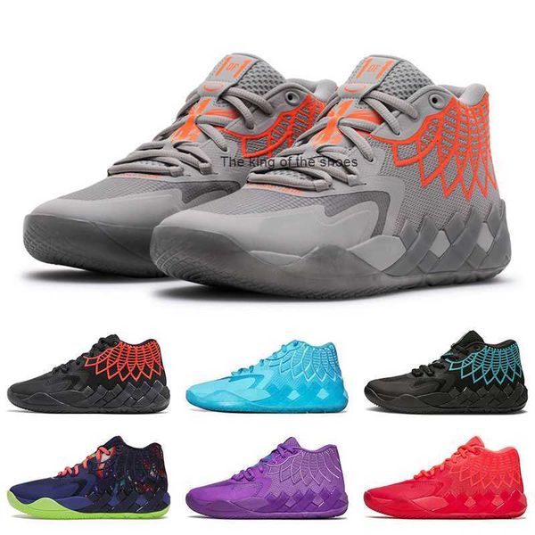 

mbog basketball shoes 40-46 sizes us 7.5-12 men's shoes mb.01 lamelo ball queen city basketball shoe buzz city rick and morty sneakers, Black