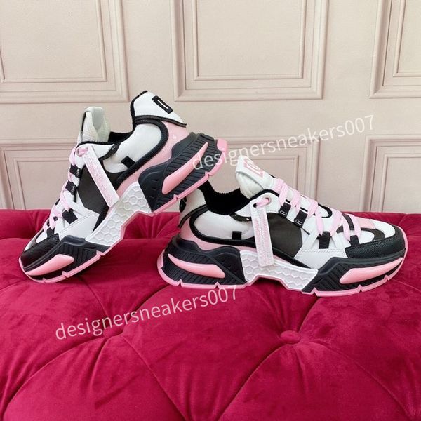 

new quality designer fashion casual shoes sneaker fashion men women shoe platform trainers strawberry mouse wave mouth print2023, Black