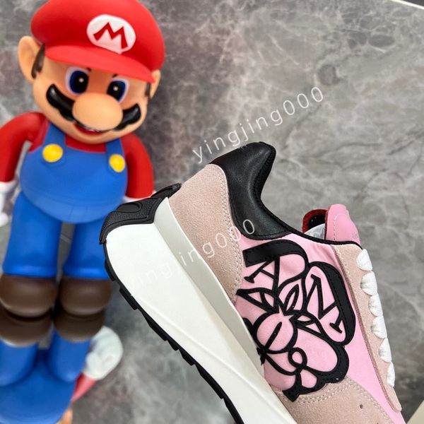 

2023new designer sneakers brand sneakers designer trainers women man casual shoes real leather, Black