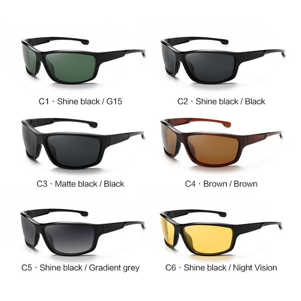 

sports sunglasses, men's polarized sunglasses, cycling sunglasses, men's fishing glasses, White;black
