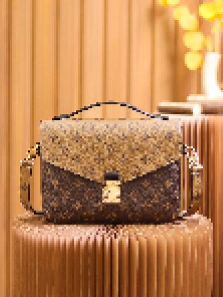 

luxury quality brand designer bags pochette metis m44876 m44875 letter handbags shoulder messenger bag 7mve, Black;white