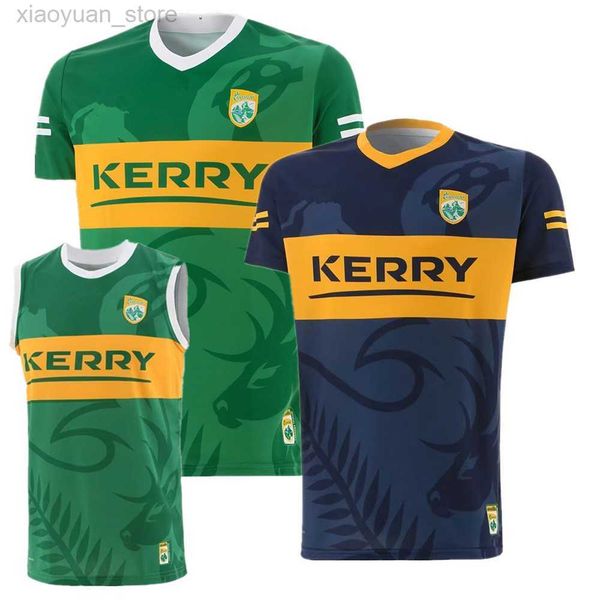 

men's t-shirts new 2023 kerry gaa vest goalkeeper home jersey galway derry offaly tipperary wexford meath tyrone kerry donegal t-shirt, White;black