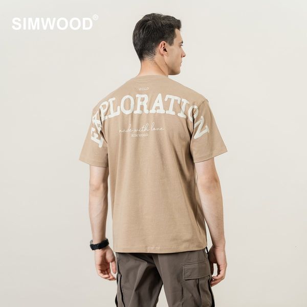 

men's tshirts 2023 summer oversize tshirts men 100 cotton 300g heavy weight fabric letter print hip hop streetwear tees 230411, White;black