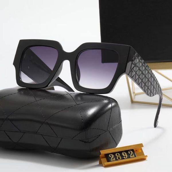 

2023 glasses with magnetic sunglasses luxury brand channel slim sunglasses square trendy women's sunscreen versatile foreign temperamen, White;black