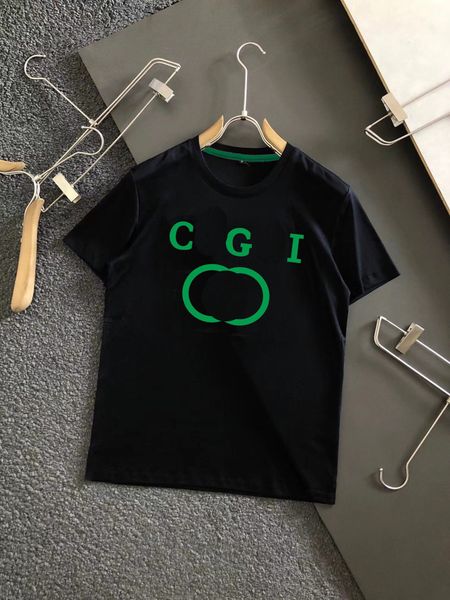 

2023 fashion t-shirt men's and women's designer clothing casual chest letter shirt luxury street shorts sleeve, White;black