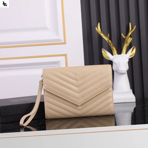 

5a 617662 bag ladies designer fashion caviar matelass flap clutch bag handbag tote grain de poudre embossed leather cosmetic toiletry bags w