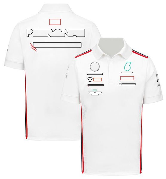 

2023 new formula one polo shirts short-sleeved t-shirts for men's and women's f1 race plus size customized team uniforms