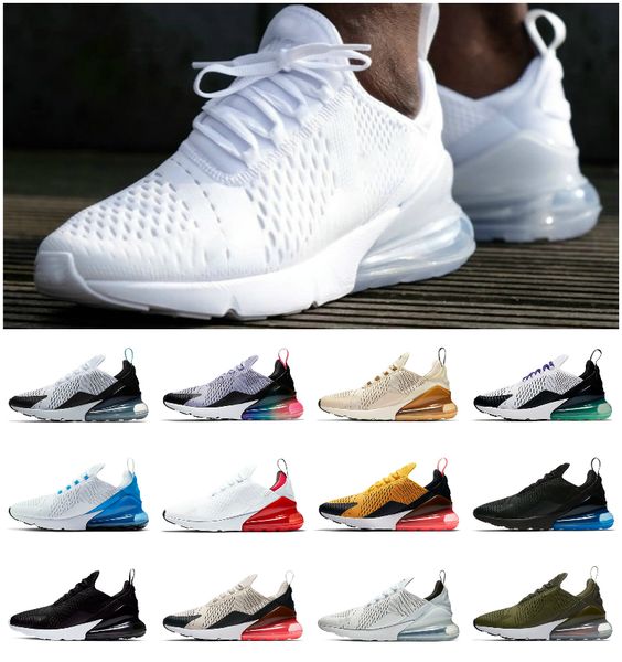 

2023 max 270 casual shoes mens women air 270s react triple black white royal chaussure bred be true metallic gold barely rose olive dusty ca