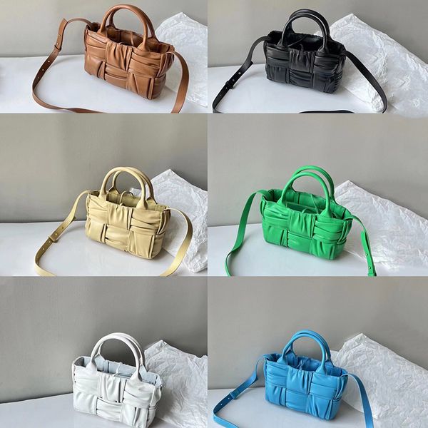 

aa designer arcos medium tote womens intreccio bags small woven square handbag fold leather luxurys designers shoulder crossbody bag wallets