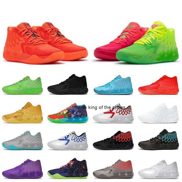

2023mb.01 shoesshoes outdoor mens sandals og basketball shoes lamelo ball shoes mb.01 lo sneakers 1of1 rick and morty not from here red blas, Black