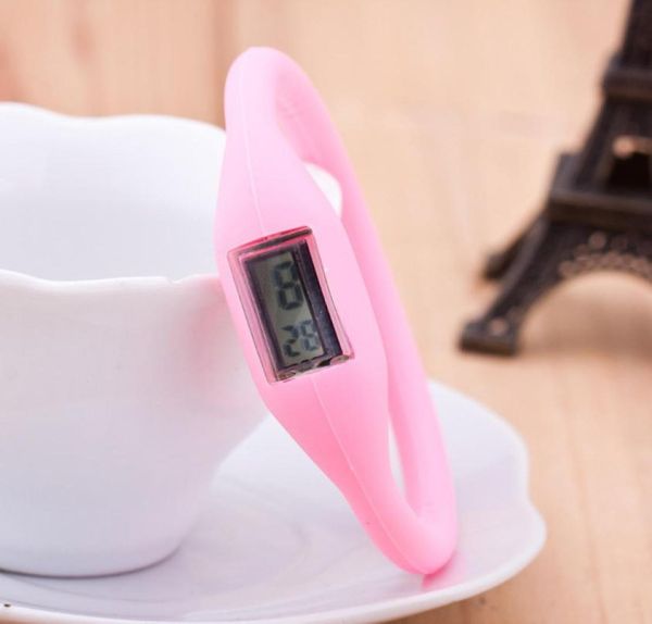 

anion pedometers silicone fitness tracker silicone wristband bracelet pedometer potable stylish candy color rubber bracelets gifts4210360