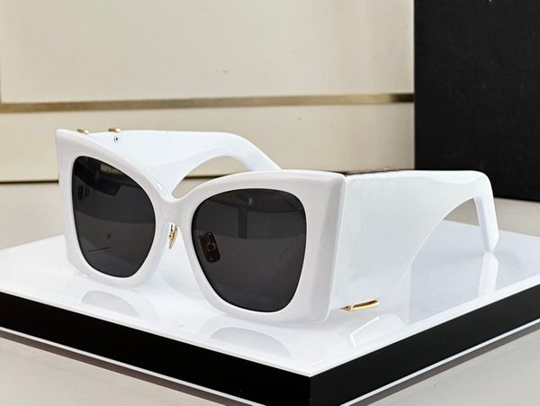 

fashion brand glasses ladies sunglasses oversized black sunglasses uv protection street pgraphy modeling suncloud sunglasses with box, White;black