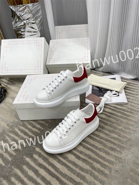 

2023 new luxury fashion height increasing sneaker designers shoes leather white rubber lace-up trainers sneakers, Black