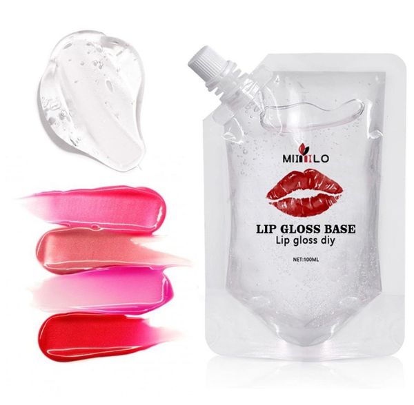 

100ml clear lip gloss base diy lip stick oil nonstick raw material gel for lip gloss lipgloss base handmade liquid lipstic1215797