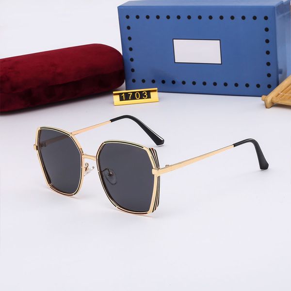 

Summer Sunglasses Eyeglasses Adumbral Fashion Polarized Metal Full Frame Women Men Cool Adult Sun glass 6 Color Available