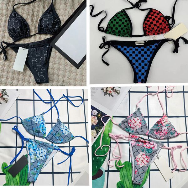 

designer bikini triangle bikini luxury bikini metal chain bikini set solid black white color letter rhinestone bkini swimwears summer swim s, White;black