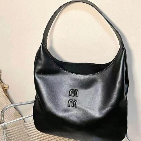 

shopping bagtotes women two miu genuine leather hobo zipper single shoulder highest quality shoulde tote single-sided real handbag f1