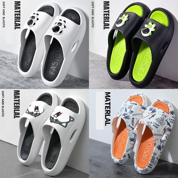 

designer summer slippers sandals womens mens men beach slides flip flops bear thick sole bathroom ladies dhgate zapatillas dhgate outdoor ho, Black
