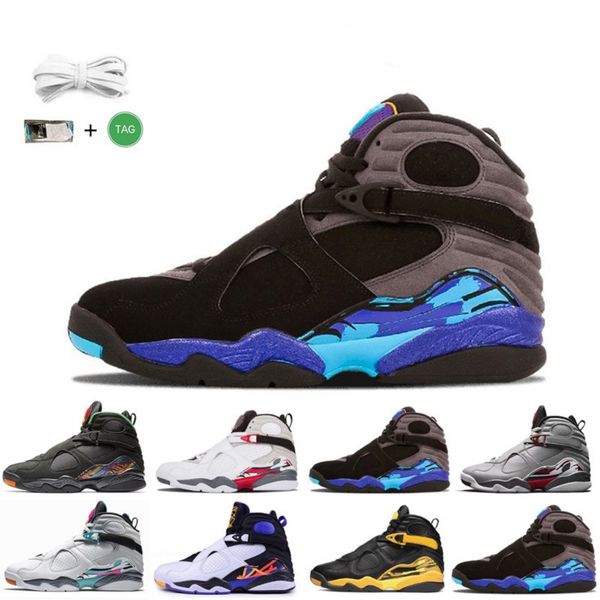 

8 8s basketball shoes sneakers men sneaker 3m reflective three peat south beach raid paprika countdown pack aqua taxi mens trainers sports s