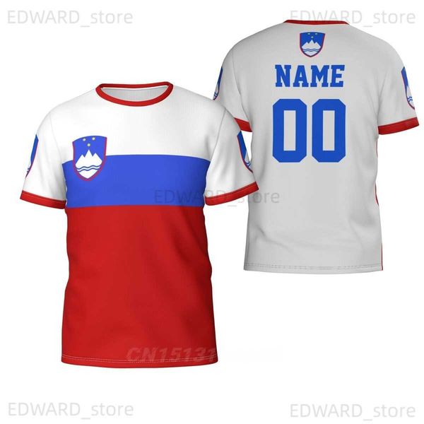 

diy tees polos custom name number slovenia country flag 3d t-shirts clothes t shirt men women tees for soccer football fans gift us size t2, Black