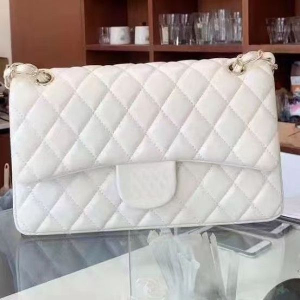 

aaaaa custom luxury brand bag channel 2023 handbag leather leather cowhide gold or silver chain slant shoulder