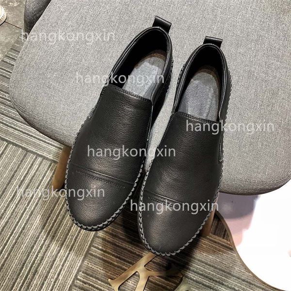 

dress shoes designer luxury men's leisure high-quality cowhide leather simple and generous anti-slip wear-resistant business shoes, Black