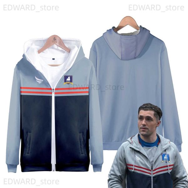 

diy hoodies sweatshirts1 ted lasso afc richmond zip up women/men hoodie sweatshirt streetwear hip hop cosplay zipper hooded jacket football, Black