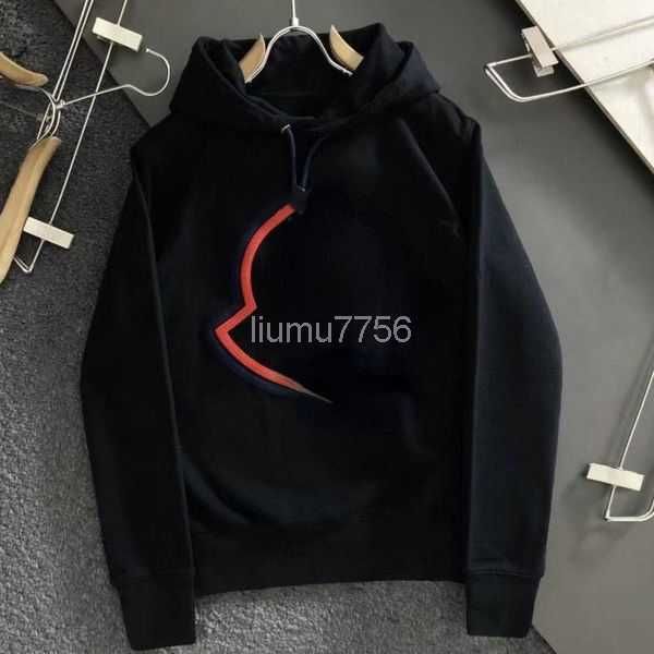 

22ss hoodies mens monclair sweatshirts sweater long sleeve tshirt men women sweatshirt embroidered hoodie pullover jacket plus size ypwn, Black