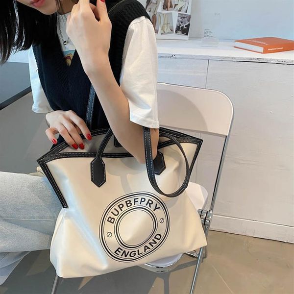 

single shoulder bags women's 2021 autumn winter large capacity canvas tote bag fashion trend simple women's bag3223