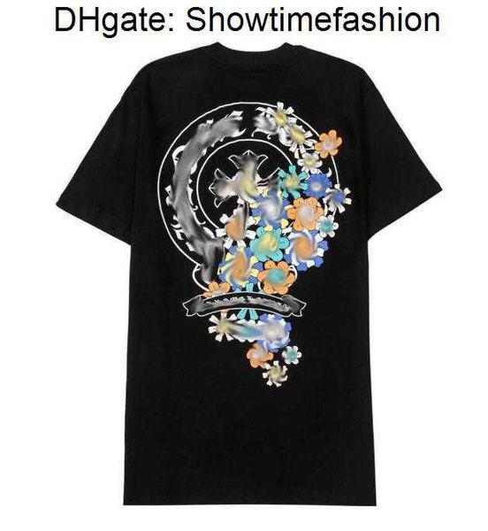 

luxury classic mens t shirt fashion ch brand letter sanskrit cross pattern sweater t-shirts designers pullover cotton tshirts woman tees sh, White;black